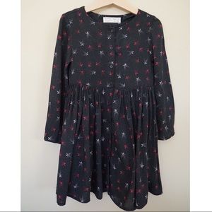 Cute Zara Girls “Stars” Dress, size 6 years.